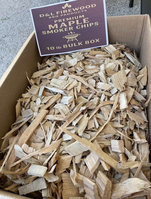 Premium Maple BBQ Smoking Chips 10lbs (1200 Cu In) - D&L BBQ PRODUCTS